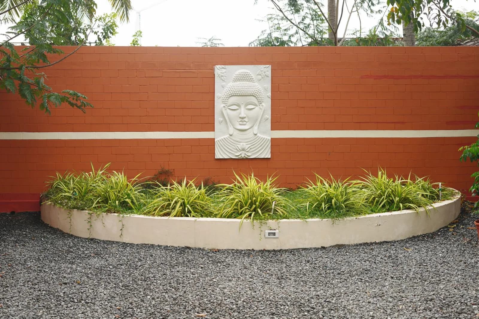Zen Buddha Garden Courtyard